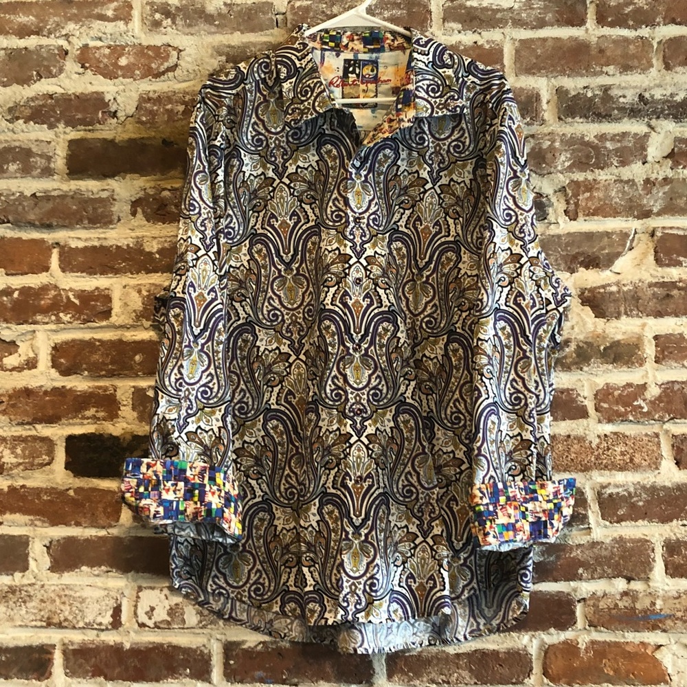 Robert Graham Men’s Patterned Dress Shirt - XL